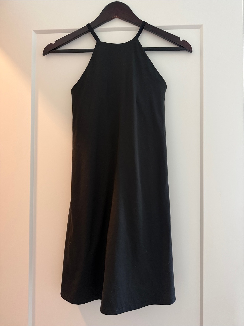 Madewell Black Halter Mini Dress (built in shorts and bra)